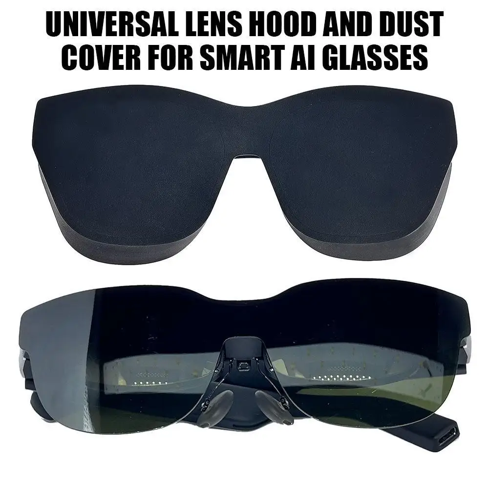 For Rayneo Air3/Air2/Air3s Light-shielding Dust Cover Black Screen Shade Silicone Lens Protector Smart AI Glasses Accessories