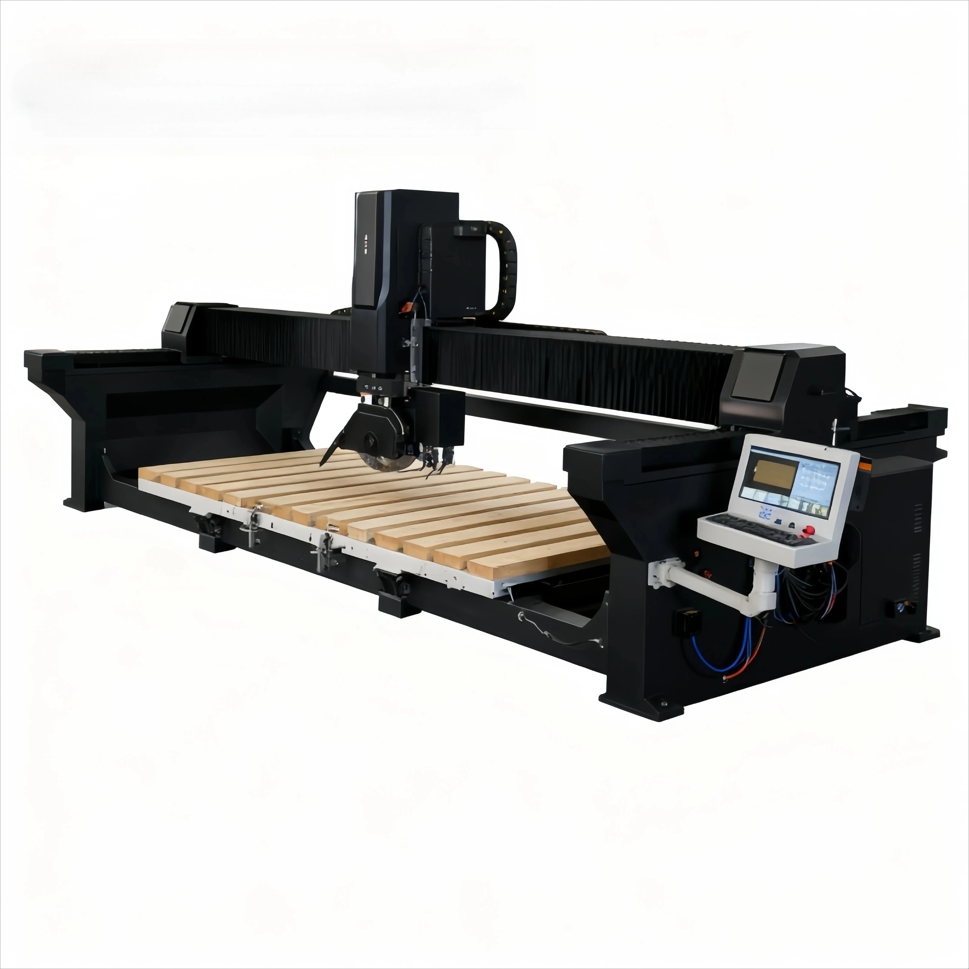 

Высокоточное оборудование для обработки камня 3220, 5-осевая мостовая пила с ЧПУ, 3200*2000 мм, станок для резки кварцевого мрамора для гранита на продажу