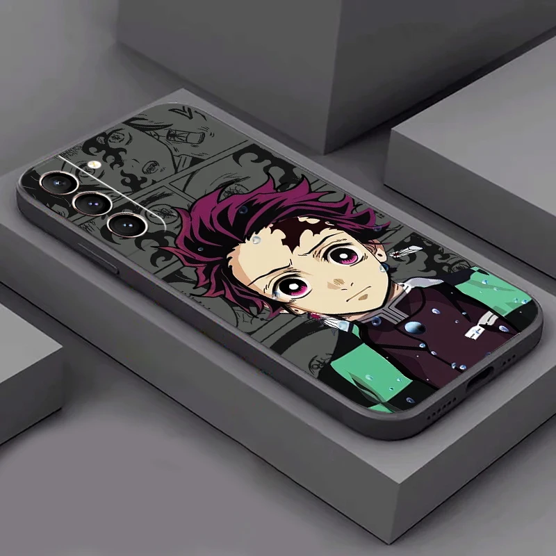 Funda de teléfono Demon Slayer Kamado Tomioka para Samsung Galaxy S24, S23, S22, S21, S20 Ultra, S10 Plus, S23, S21, S20 FE