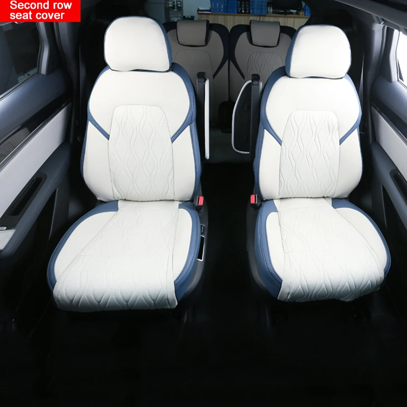 Nappa Couro Full Seat Cover para BYD TANG EV, 6 Assentos, Mat Do Assento De Carro, Protetor Anti-Sujo, Acessório Respirável, 2022-Presente