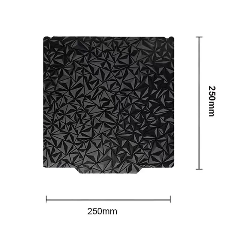 Energetisches 250x250mm Pei Peo Blech doppelseitig strukturiertes/glattes Federstahl blech für Artillerie-Seiten wickler x3 pro/x4 pro