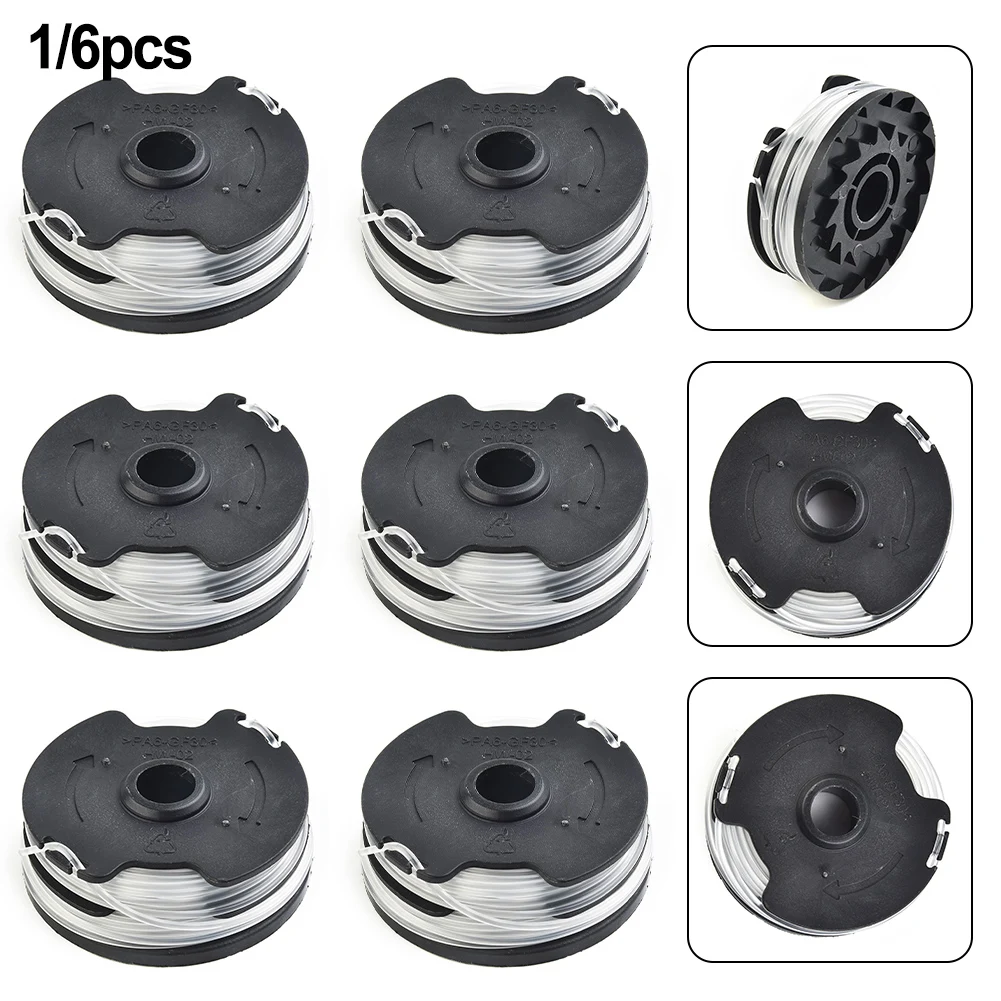 1/6pcs Thread Spools Replacement Spools For Park Side Cordless Grass Trimmer For PRTA 20-Li A1, B2, C3; PRT 300 A1-2x4m 1.6 Mm