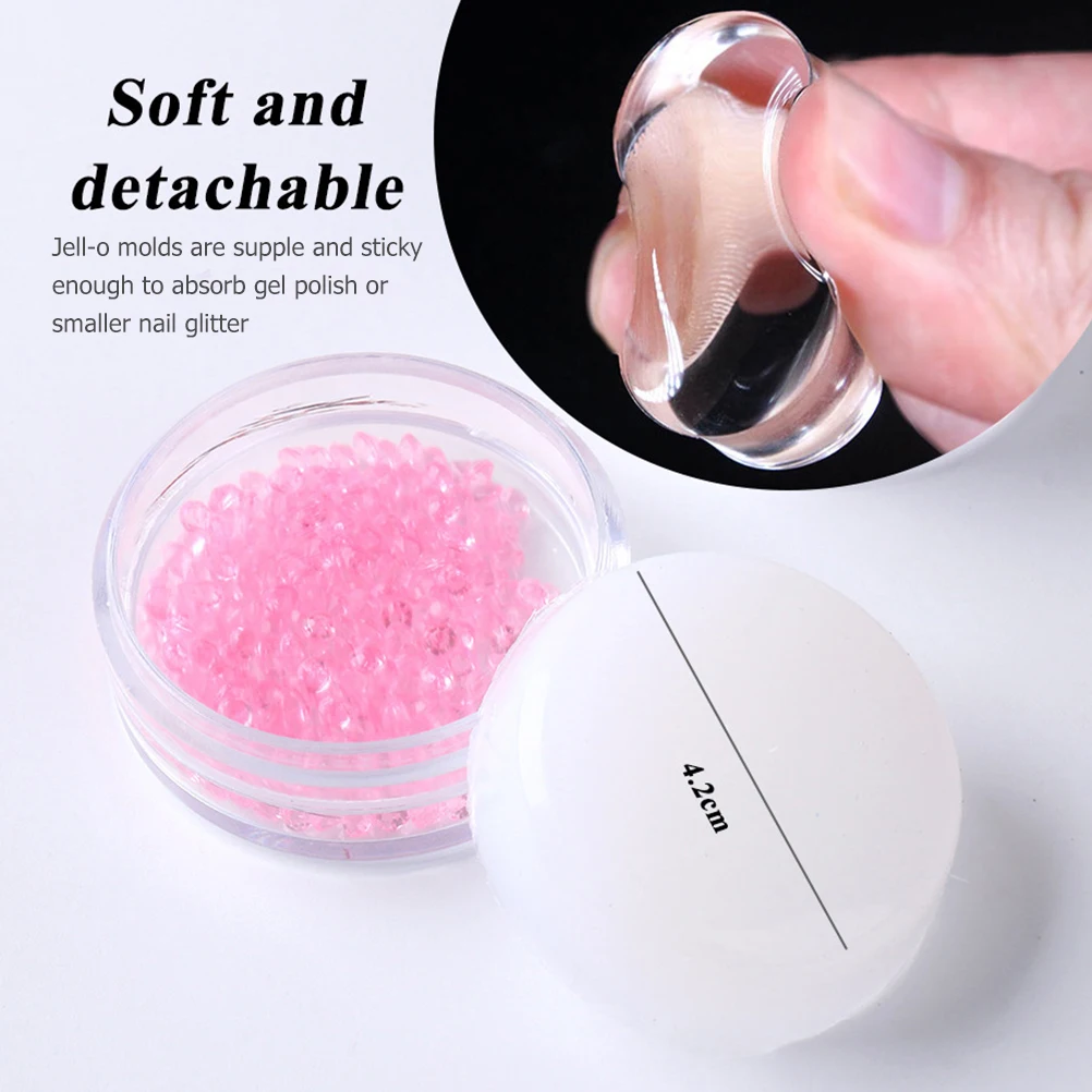 

4 Pcs Silicone Nail Stamp with Tools Stamping Accessory Printing Stamper Manicure DIY Art