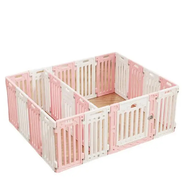 Cercadinho de plástico dobrável Pet Tendência, Tamanho grande IndoorLuxure Animal Playpen, Cerca de cuidados plásticos para animais