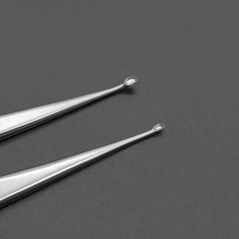 Stainless Steel Ear Curette, Mastoid Curette, External Auditory Canal Foreign Body Curette, Ent Microsurgical Instrument