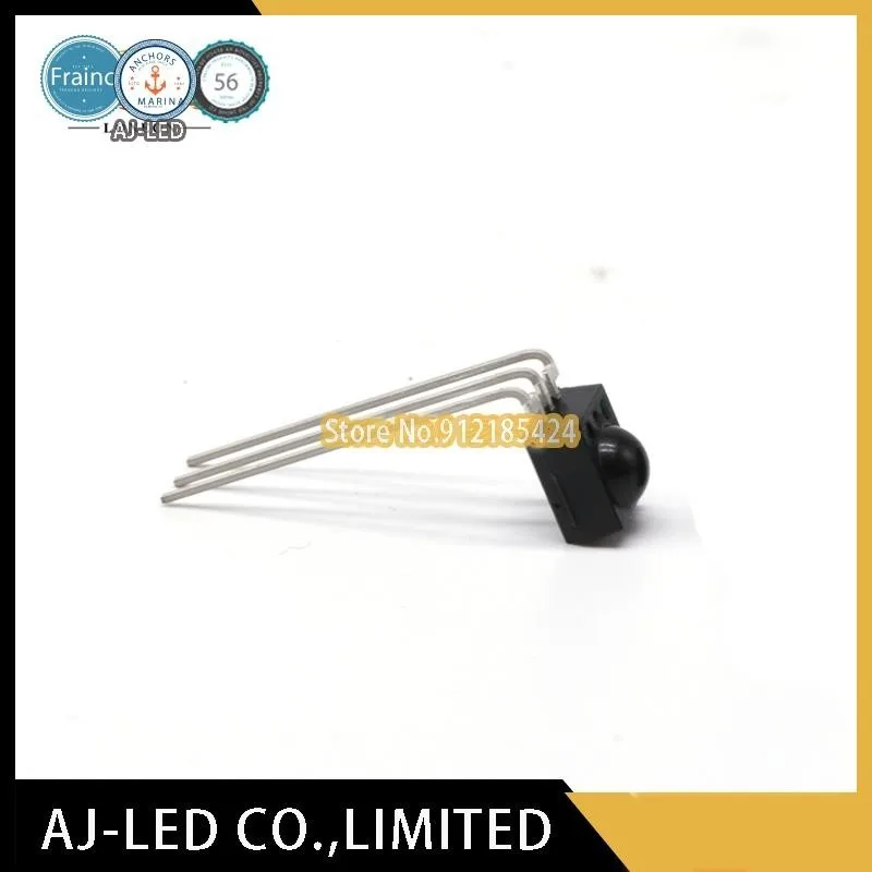 

10pcs/lot RPM7138-V4 remote control receiver infrared receiver 37.9kHz sensing distance 8-15m curved foot Rohm new