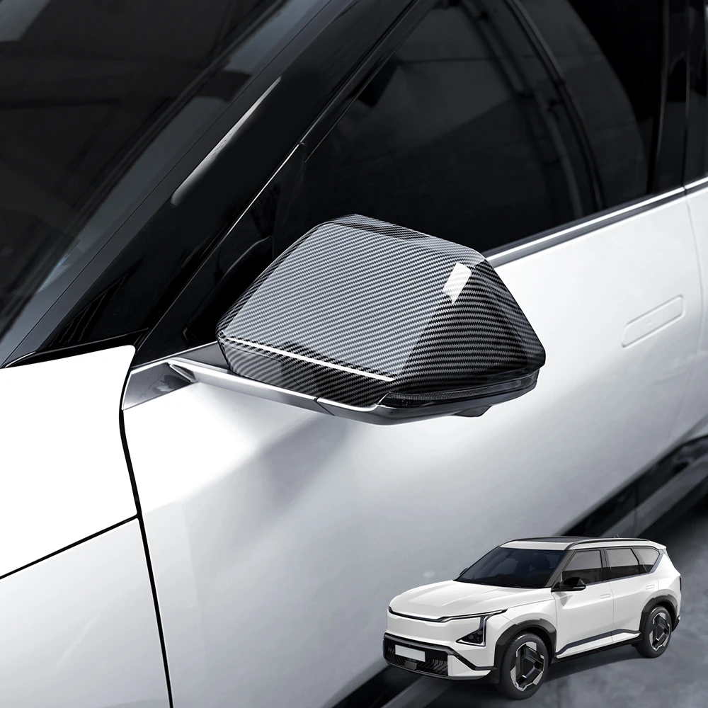 

2Pcs For Kia EV5 2024-2025 LHD/RHD ABS Rear View Mirror Cover Door Side Reverse Mirror Cap Trim Car Accessories