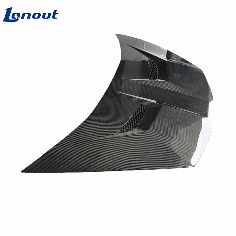 Car Accessories for Lamborghini LP580 LP610 LP640 Upgrading V-Style Dry Carbon Fiber Front Hood Bonnet Engine Cover