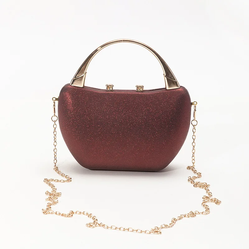 2025 Fashion Glitter Diamond Metal Buckle Evening Handbags Women Sequined Clutch Bag Bride Bag Wedding Purse Female Shoulder Bag