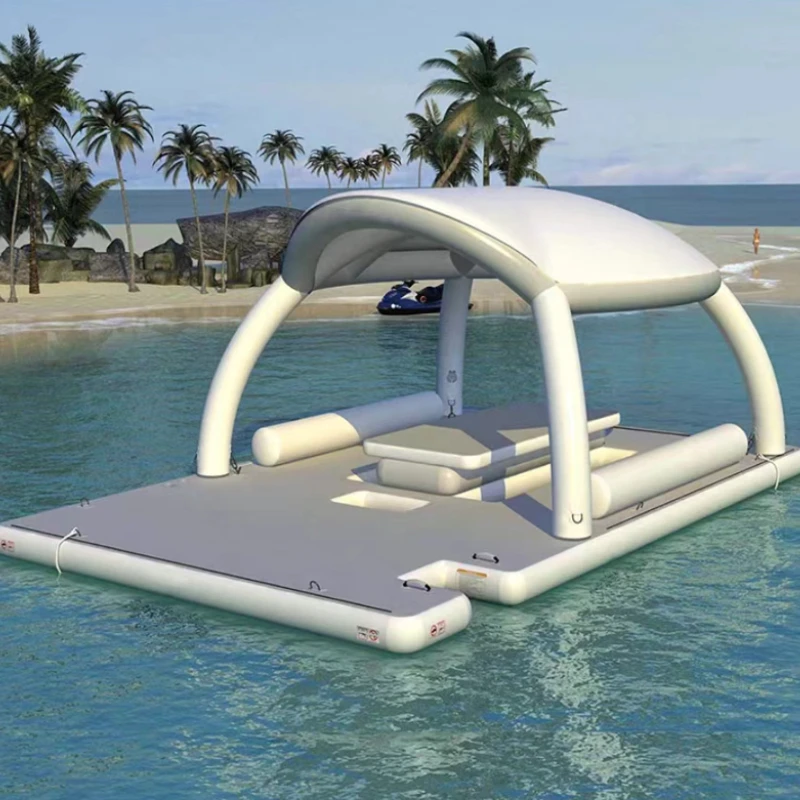 

Water Platform Island Aqua Leisure Floating Dock Yacht Dock Water Floating pool Bar Aqua Park water Bar Banas