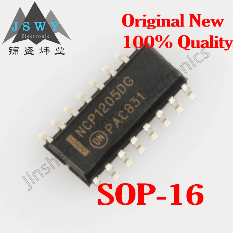 1~80PCS NCP1205DR2G NCP1205 Converter Chip SOP16 Silkscreen NCP1205DG 100% Quality Genuine In Stock Free Shipping