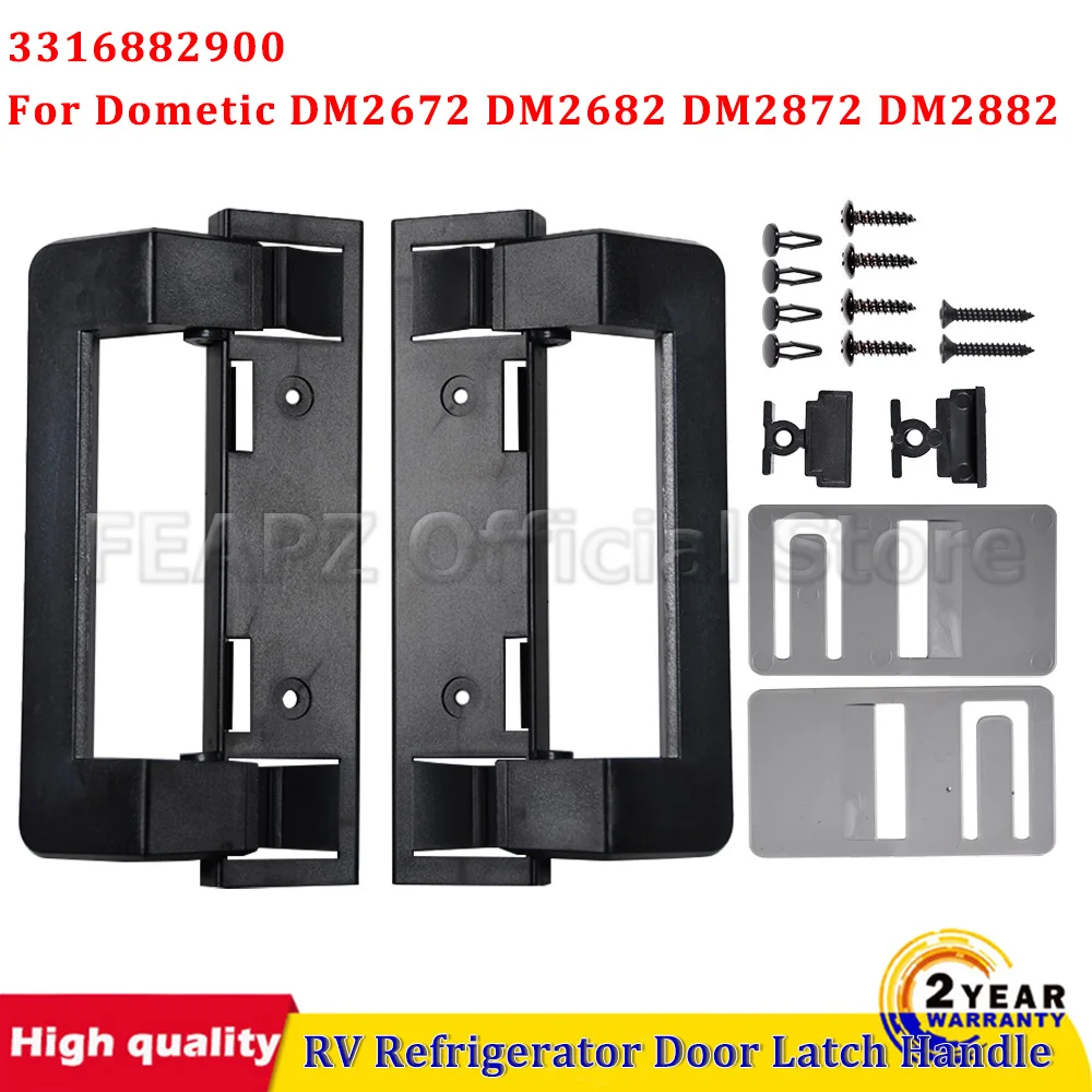

1 Set 3316882900 For Dometic DM2672 DM2682 DM2872 DM2882 Ergonomic RV Refrigerator Hardware Door Latch Handle