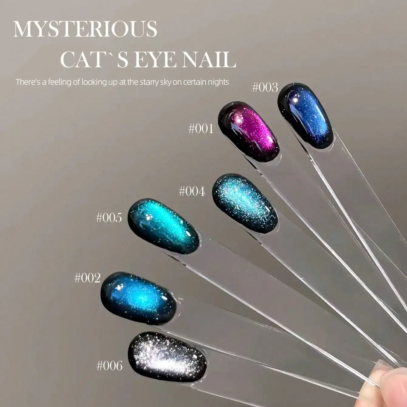 1-6Pcs 15ml Large Size Youyou Xinghe Cat Eye Gel Polish Blue Black Purple Glass Bead Sparkle 2026 New DIY Salon UV LED