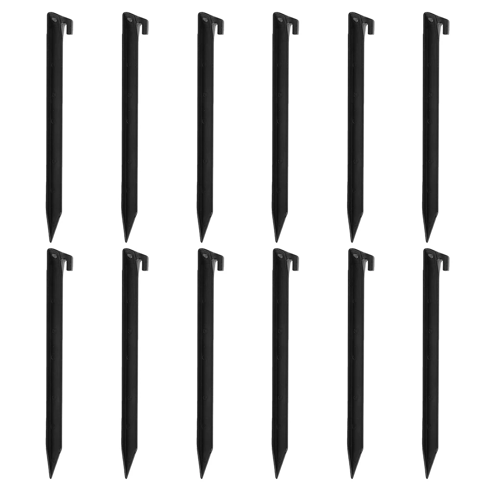 

12 pcs Tent Pegs Heavy Duty Plastic Stakes Outdoor Camping Accessories Canopy Ground Anchor Large Beach Sand Stakes