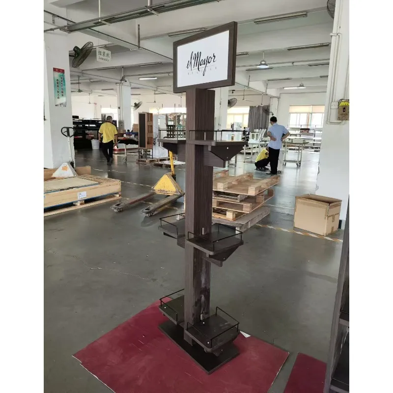 Wooden display rack Wood grain  rack Multi-layer, red wine display cabinet Wood grain  cabinet, wooden display