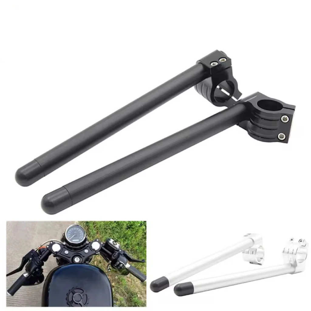 

Motorcycle Universal Cafe Racer 7/8" 22MM Clip On Adjustable Handlebar Fork Clamp 31/32/33/35/37/39/41/43/45/48/50/51MM