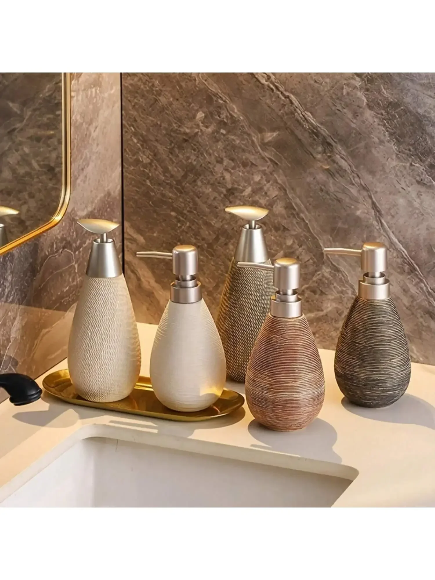 

Creative Retro Ceramic Soap Dispenser Pump Portable Soap Box For Bathroom Kitchen Toilet Non Metal Bath Essentials