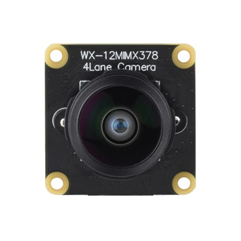 IMX378-190 12.3MP Fisheye Lens Camera Type B 190° FOV Rolling Shutter Compatible With Raspberry Pi Series Boards