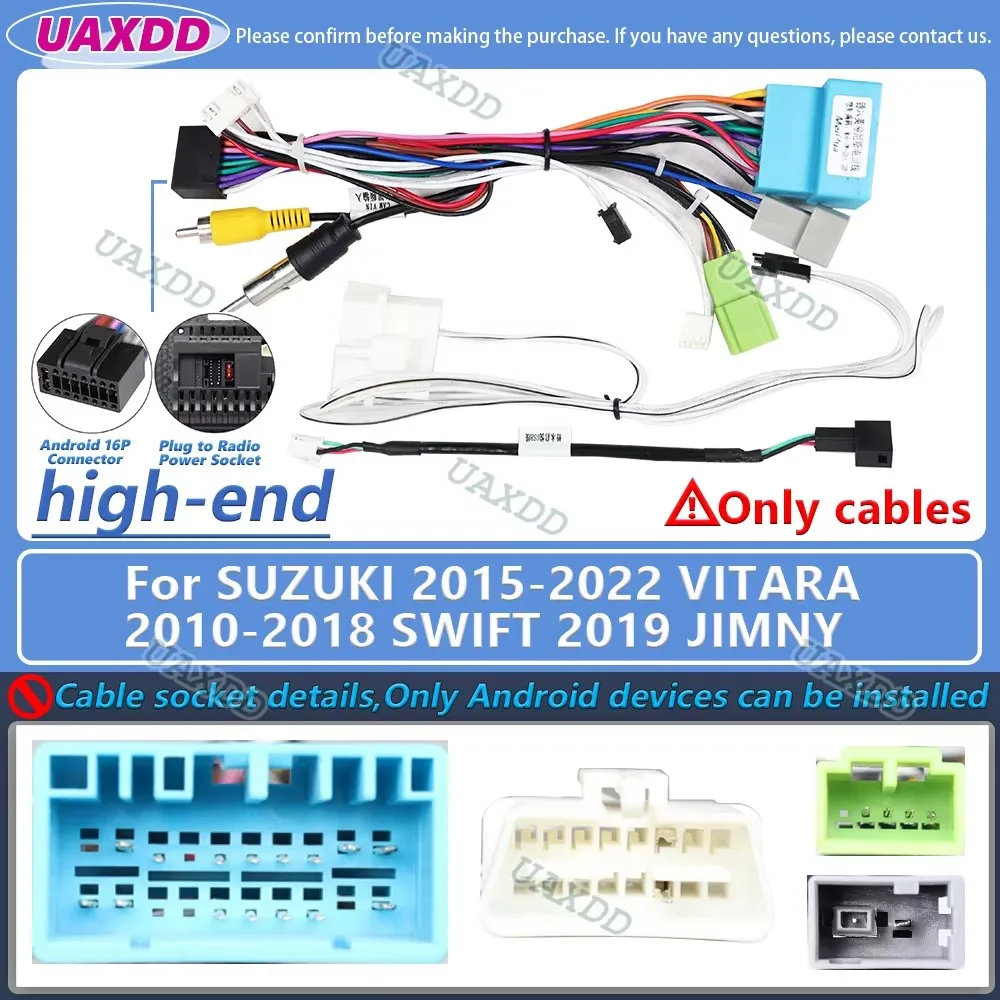 For Suzuki Vitara Swift SX4 Ignis Jimny Alivio Cultus Liana Wagonr Ertiga Spresso Alto Ssang Yong Korando Rexton Cables Harness