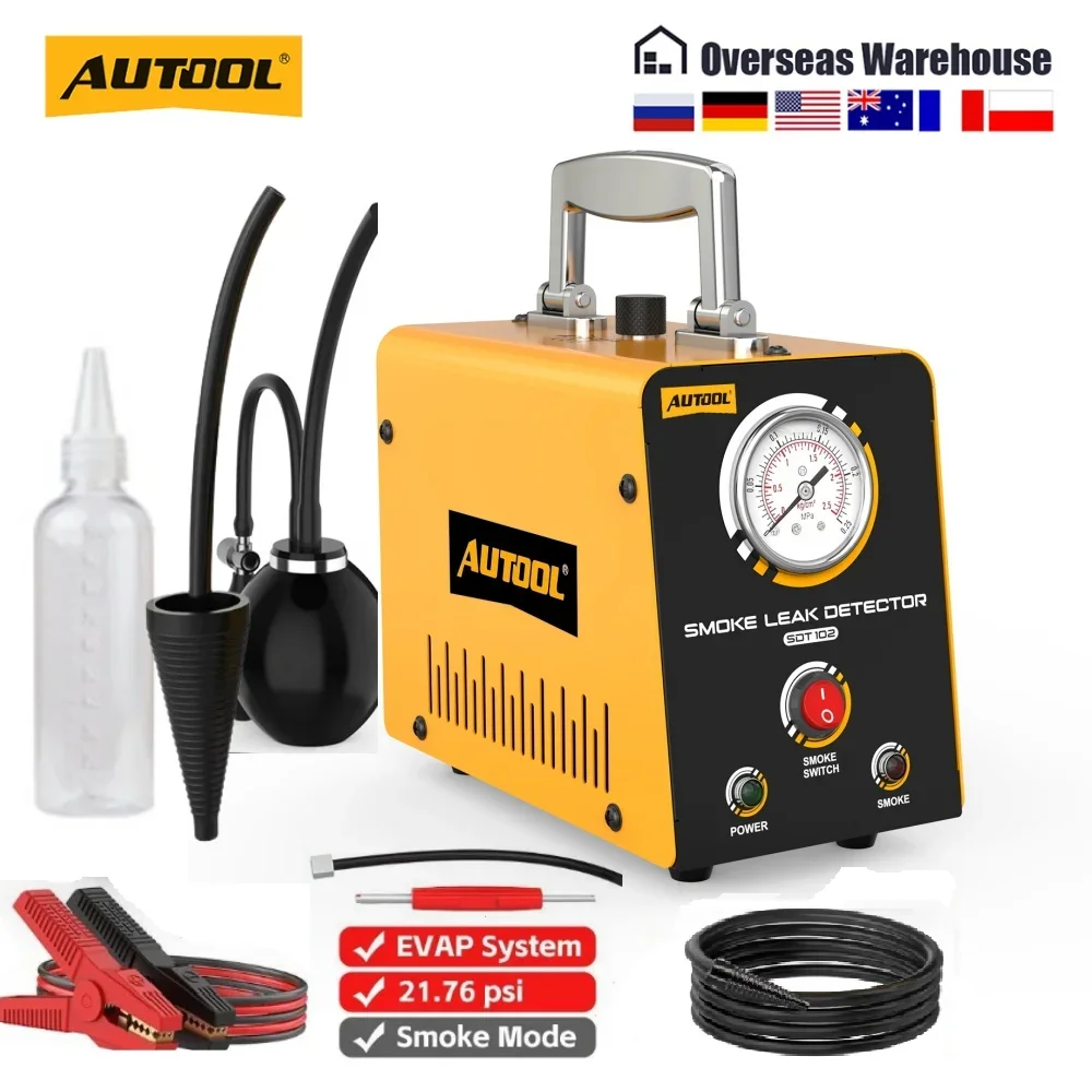 Smoke Leak Detector - AUTOOL SDT102 Automotive Smoke Machine 12V