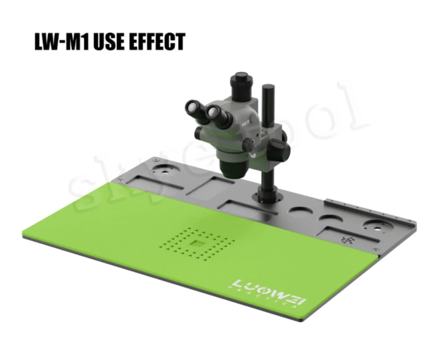 Luowei LW-M1/M2 Microscope Maintenance Platform Metal Stand Base  Phone IC Chip BGA Reablling Stencil Welding Desk Silicone Mat