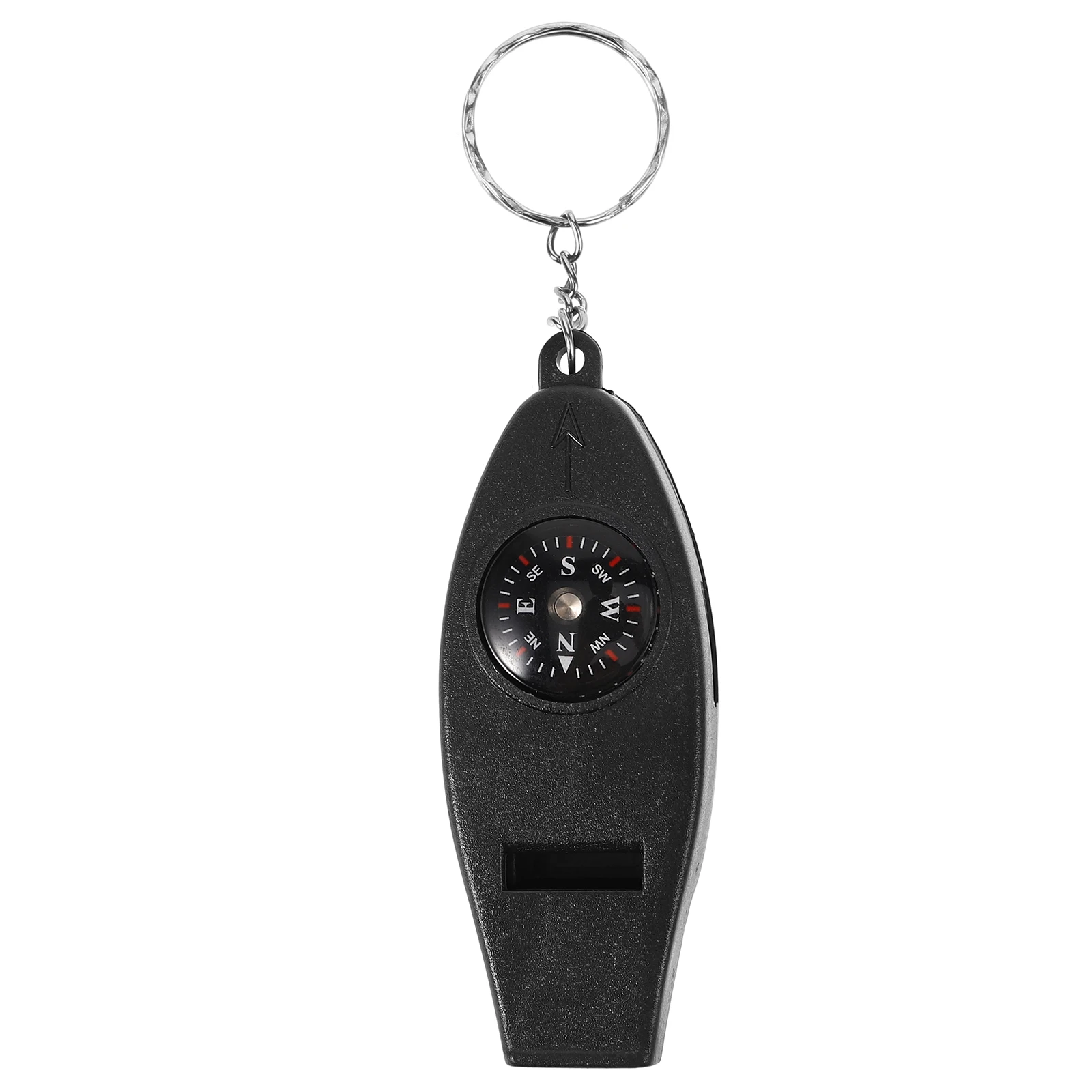 

Portable Compass Keychain Multi-Function Outdoor Thermometer Magnifier Lightweight Camping Accessory For