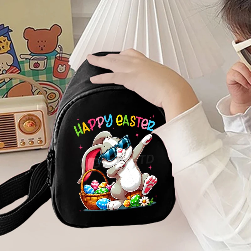 

Детская сумка через плечо «Веселый кролик» к Пасхе, милая сумка-клатч с пасхальным яйцом, новая пасхальная сумка-мессенджер 2026 года, детская нагрудная сумка, подарок