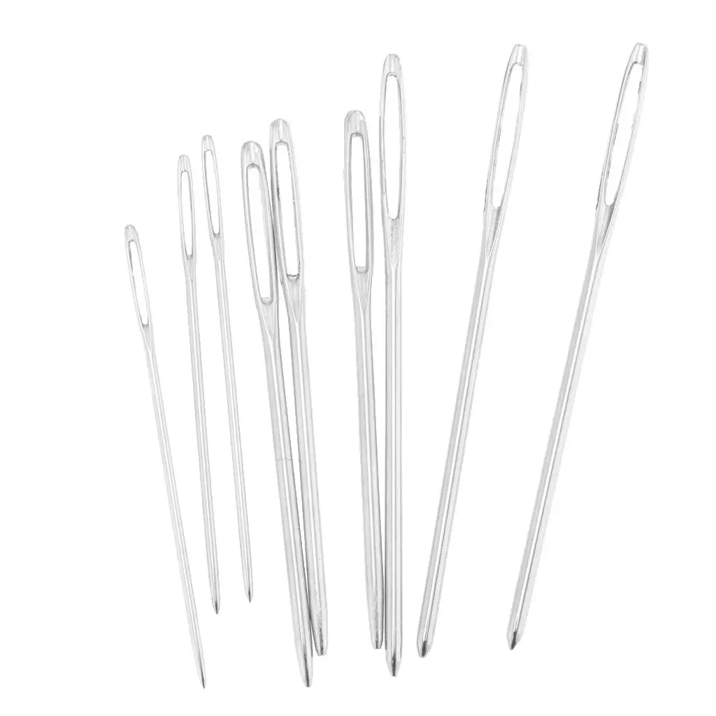 Stainless Steel Large-eye Blunt Sewing Threading Kit for Embroidery Knitting and Darning