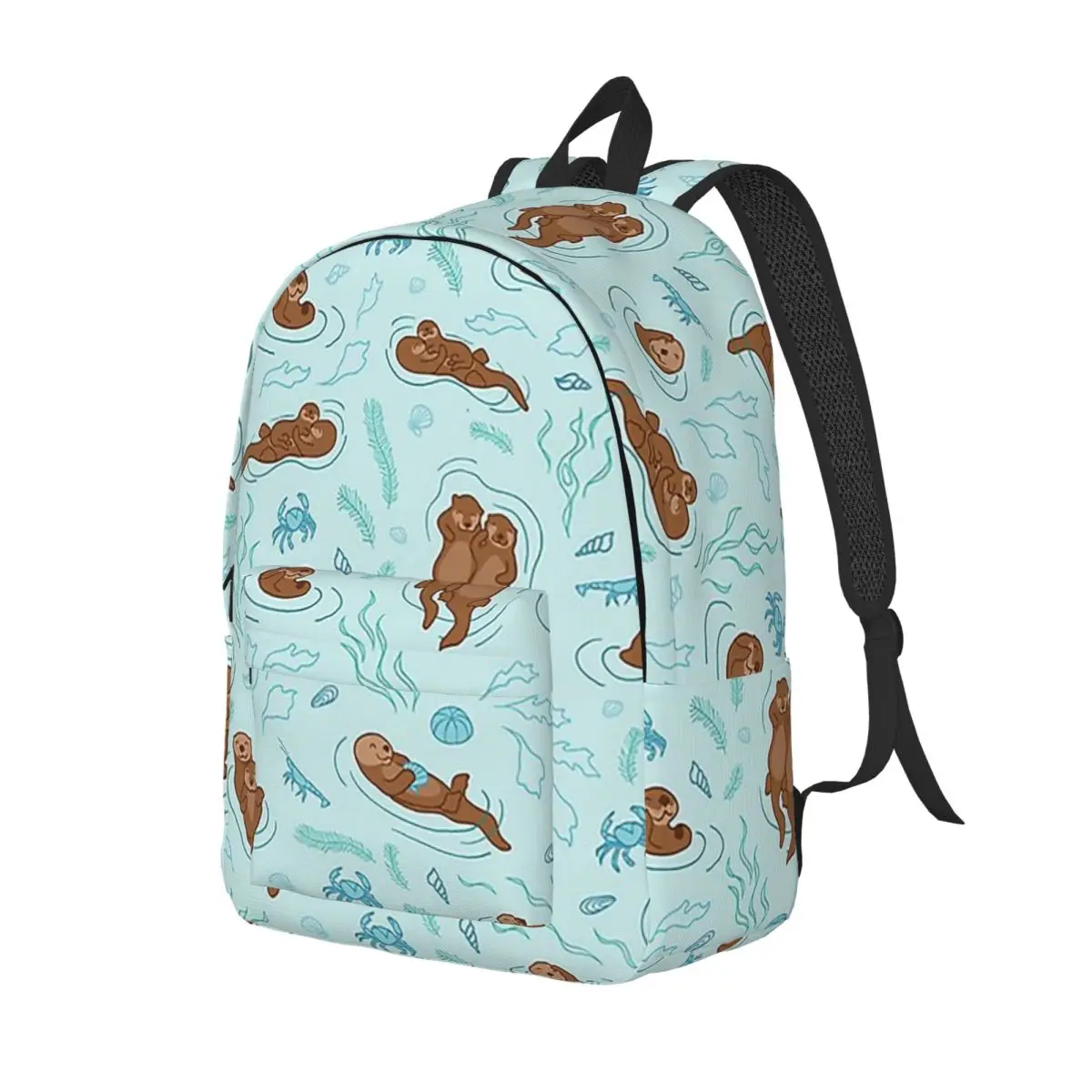 Otter Fun Light Student Backpack School Bag Hiking Travel Daypack for Men Women Fashion Bookbag Shoulder Bags