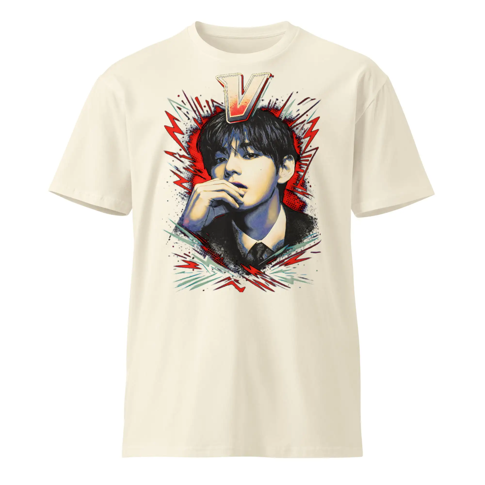 BTS V Kim Taehyung 2026 World Tour Doppelseitiges Grafik-T-Shirt mit Porträt und Tour-Städtenliste Kpop-Fans T-Shirt für Männer, Frauen und Kinder – Detail 7