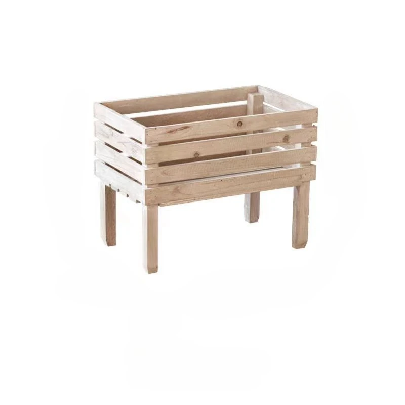 

Multi-layer floor-to-ceiling solid wood, three-layer succulent green plant wood rack, flower pot rack, decorative rack,