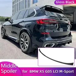 ABS Gloss Black Car Rear Trunk Middle Spoiler Wings for BMW X5 G05 LCI M-Sport 2024 2025 Rear Spoiler Boot Wing Lip Body Kit