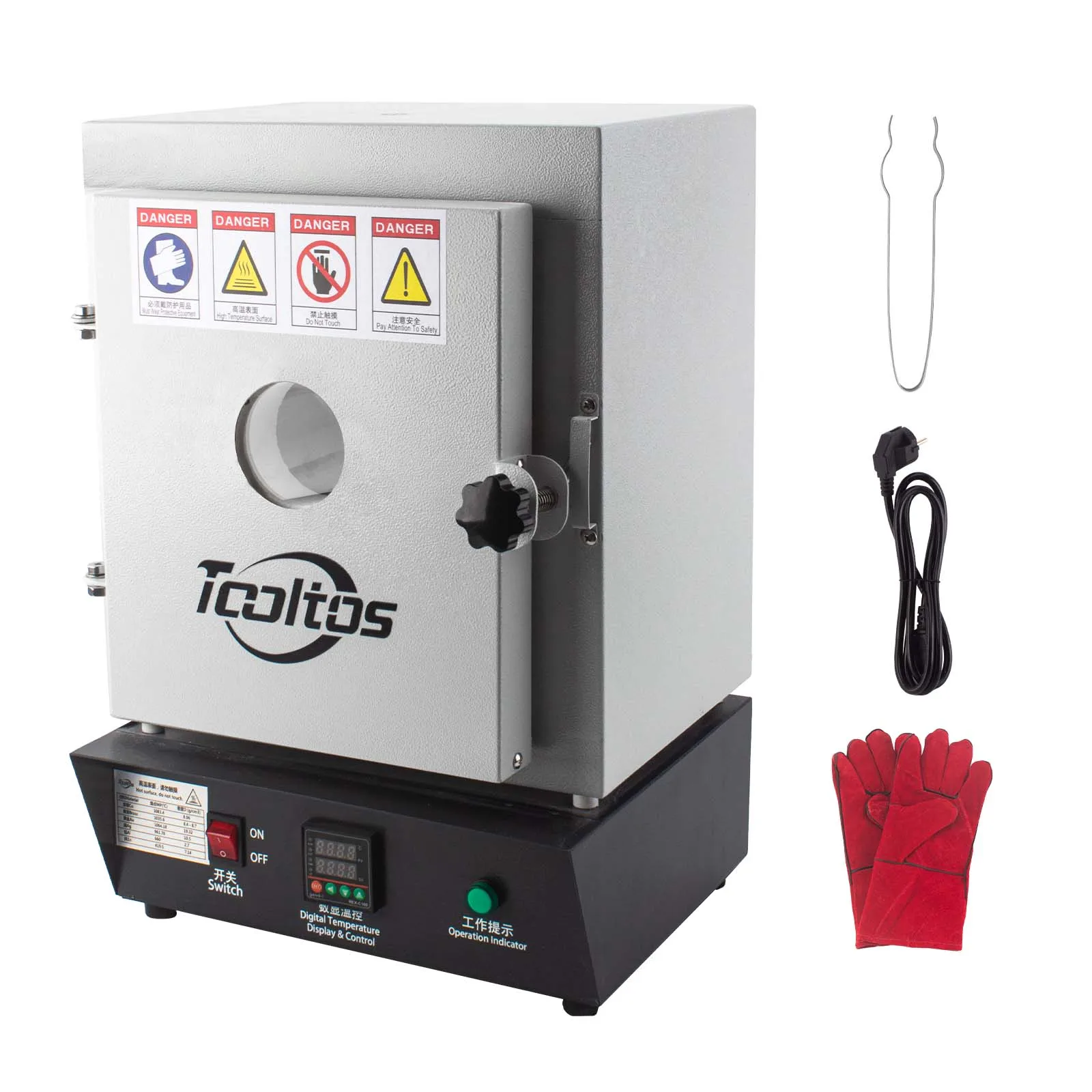 

Auble 1750W 1150℃ Jewelry Casting Muffle Furnace With Observation Window Resistance Furnace For Metal Melting & Mold Investment