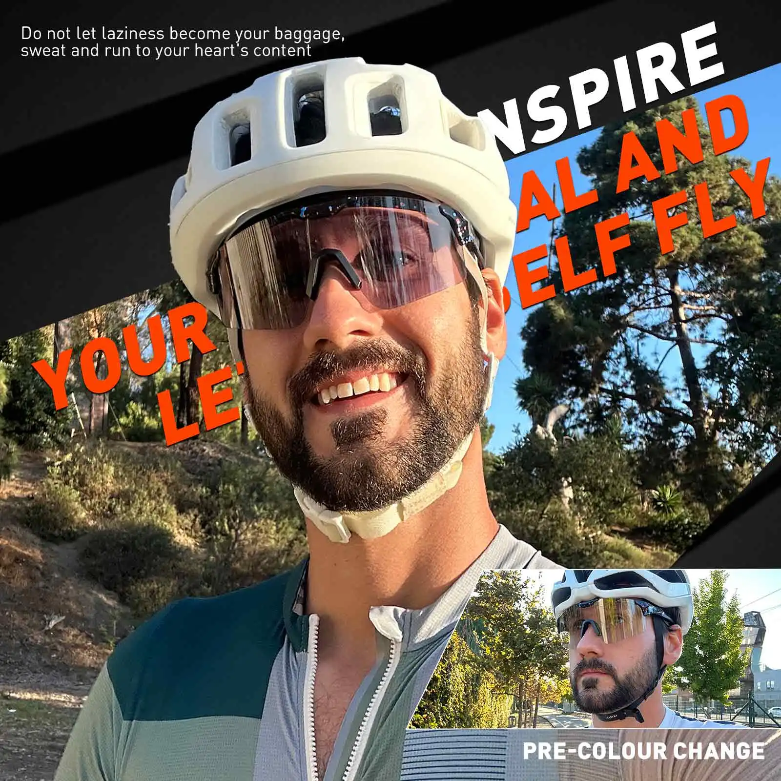 SCVCN يندبروف نظارات UV400 نظارات حماية اللونية الجبلية الطريق الدراجة النظارات الشمسية الرجال النساء ركوب نظارات رياضية في الهواء الطلق