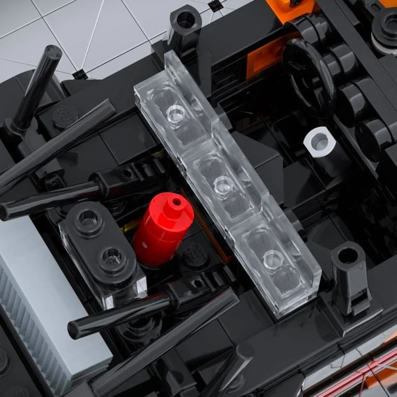 494 Uds MOC Mercedesesed Benz humo negro LTD modelo bloques de construcción arquitectura regalos de navidad idea educación ladrillo juguete niños