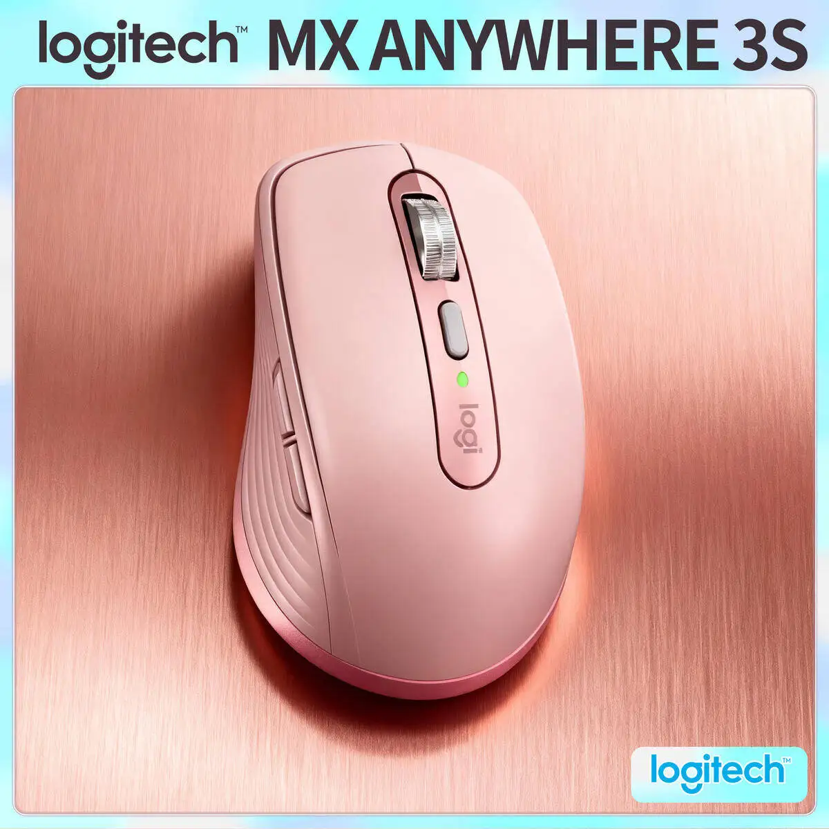 

Компактная мышь Logitech MX Anywhere 3S, эргономичный дизайн, перезаряжаемая, с быстрым прокруткой для портативных ПК Mac