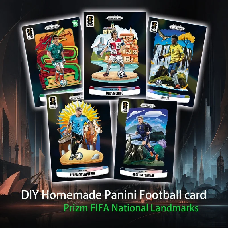 DIY Homemade Panini Signature card Lionel Messi Lamine Yamal Erling Haaland Cristiano Ronaldo  gif  Valentine's Day board game