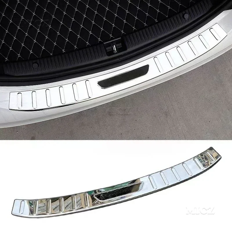 2015-2021 for Mercedes Benz C-Class W205 C200L 260L Car Stainless Rear Bumper Protector Trunk Door Plate Cover Trim