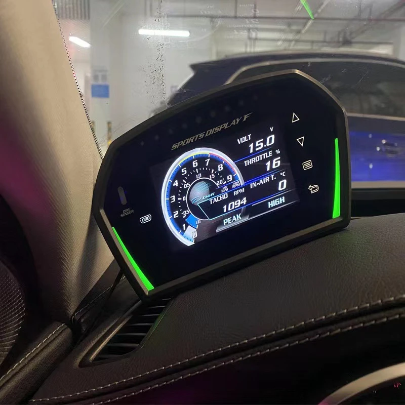 Suitable for SDAO Car Modification DEFI Multifunctional OBD LCD Instrument RPM Turbo Water Temperature Oil Press