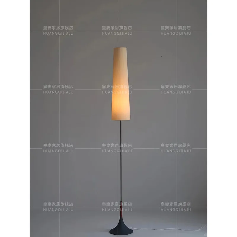 Simple modern floor lamp living room sand wabi wind Japanese creative hair bedroom bedside designer retro atmosphere lamp