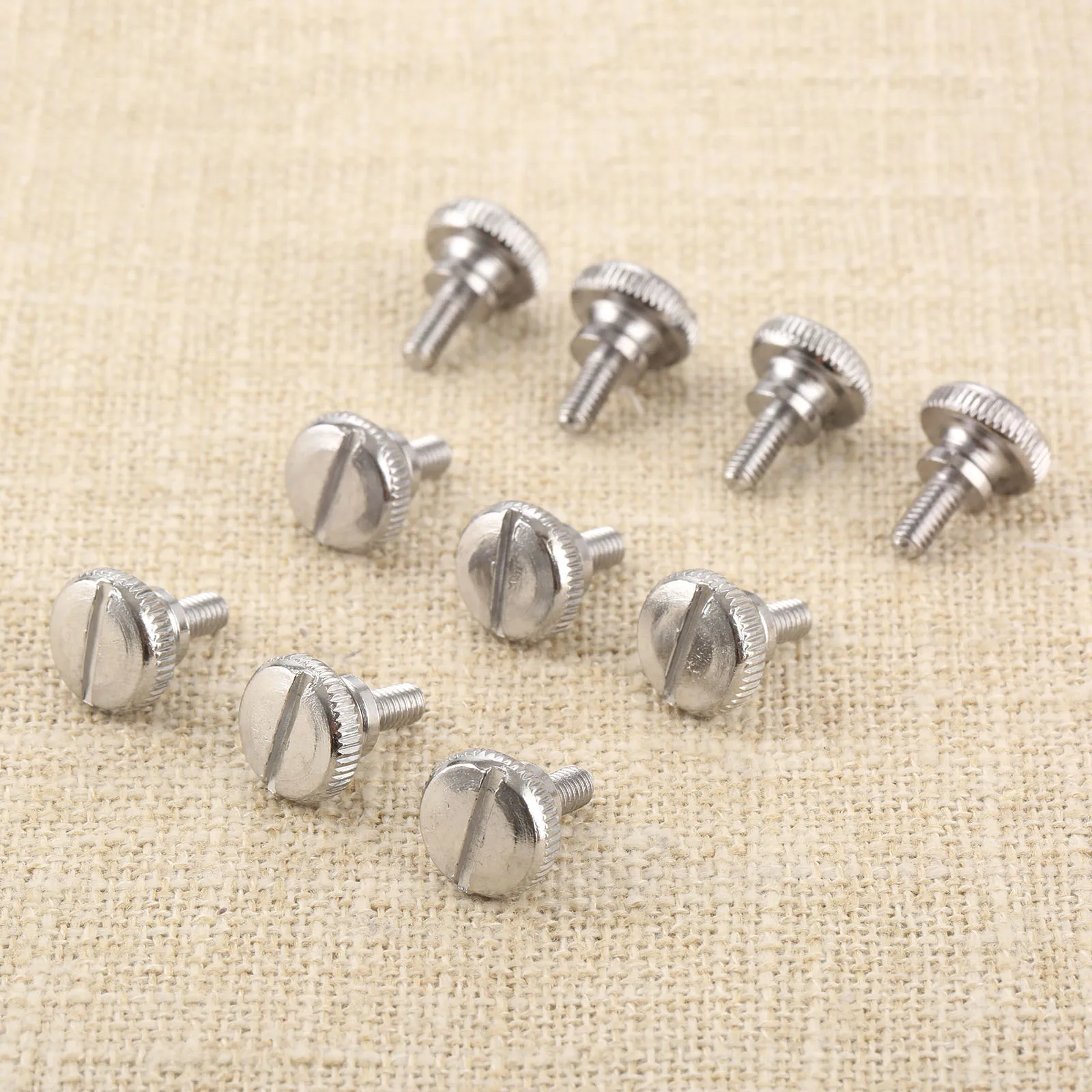 DRELD 10Pcs Home Sewing Machine Metal Feet Thumb Screw For Lockstitch Home Sewing Machine Presser Foot M3.5*15mm