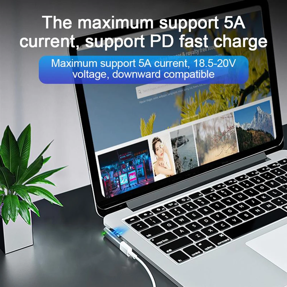 

Адаптер DC5521 PD Type-C (женский) на магнитный разъем для быстрой зарядки Macbook Air/Pro, конвертер для Apple Magsafe 1 и Magsafe 2