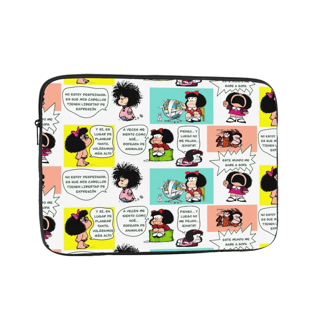 Mafie Cartoon Mafalda Laptop Bag Sleeve 12 13 15 17 Inch Kawaii Anime Notebook Bag Case Computer Shockproof Case Bag