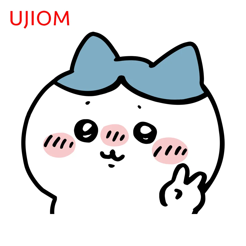 UJIOM Cute Blue Panted Cat Wall Sticker Biya Interesting High Quality Sunscreen Bathroom Veneer Decal DIY Decoration Chambre