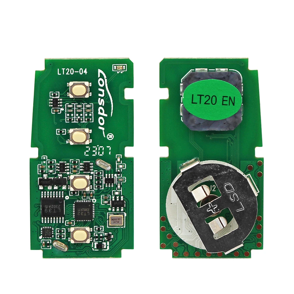 Lonsdor LT20-01 LT20-04 LT20-08 Smart Key PCB 8A+4D Adjustable Frequency For Toyota & Lexus Support K518 & K518ISE & KH100+