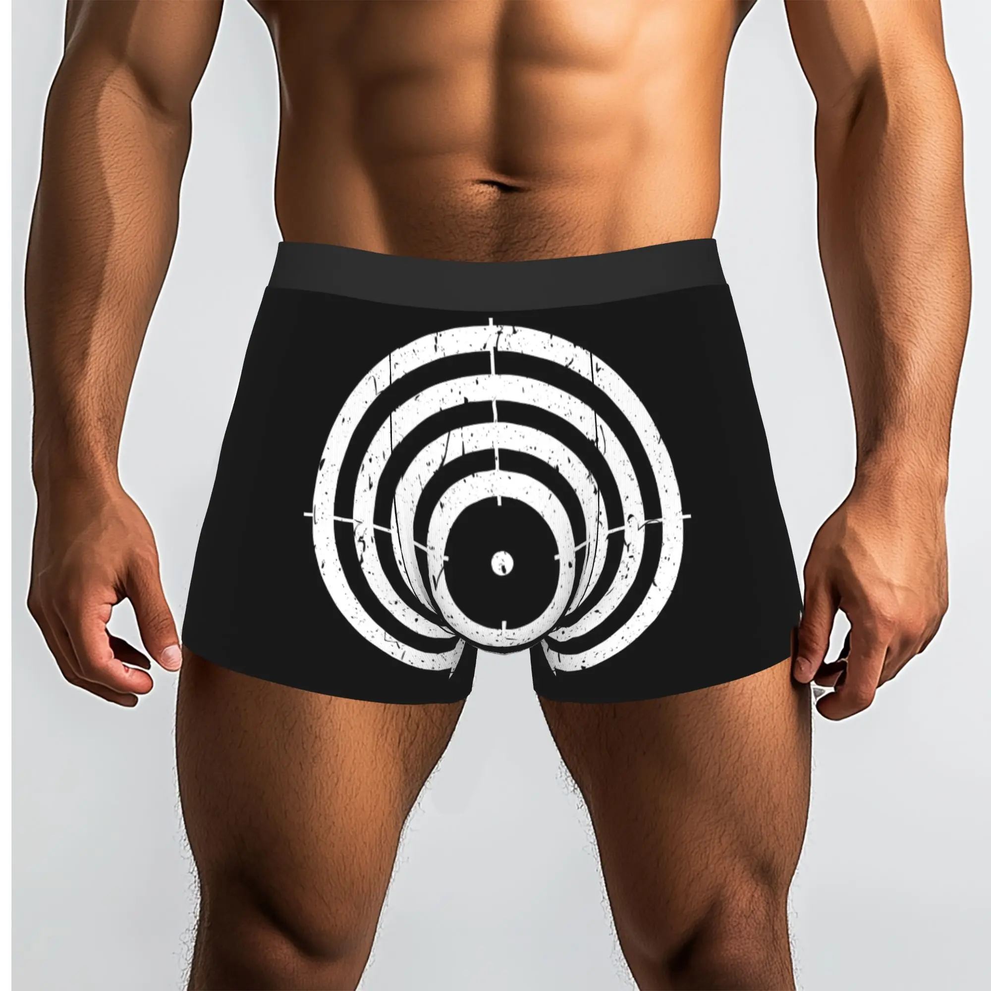 Custom Bullseye Target Underwear Men Breathable Archery Archer Sport Boxer Briefs Shorts Panties Soft Underpants For Male