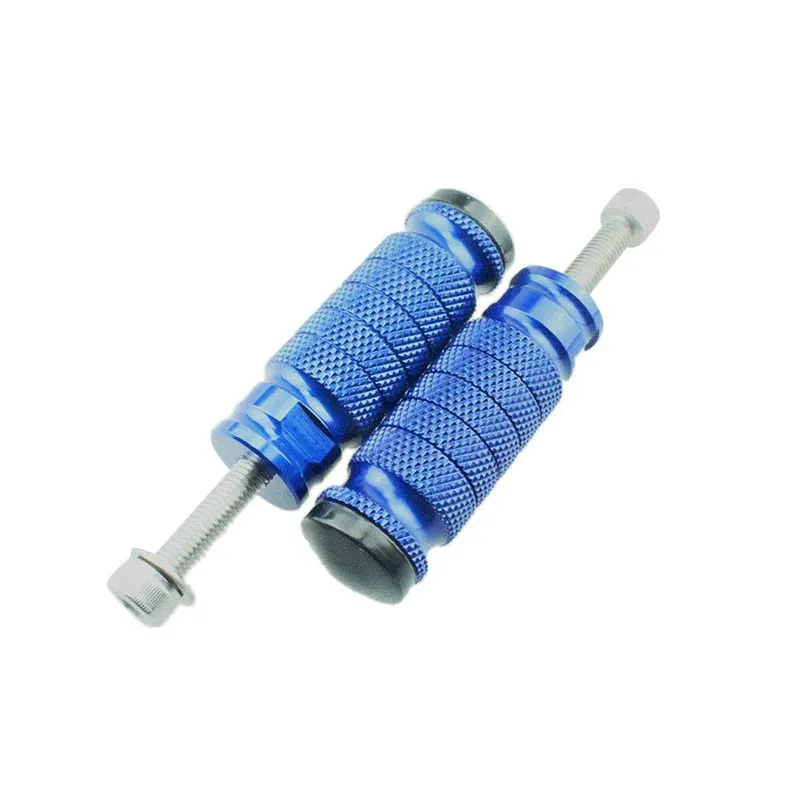 Motorcycle general-purpose pedal, footrest, foot pedal, knurled big foot column aluminum alloy 8MM pedal rod