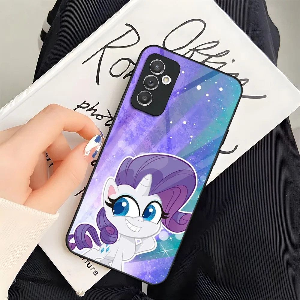 My L-LittleS P-PonyS Phone Case Glass for Samsung Galaxy S24 S20 S21 S22 S23 Ultra Fe Plus A34 A54 A24 A52 A53 M54 Cover