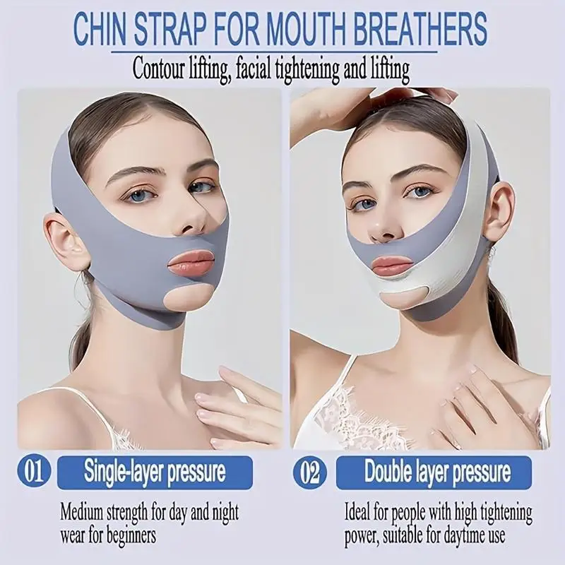 قناع V Line Miracle - شد الوجه الفوري، مخفض الذقن المزدوج، حزام الذقن المريح رفيع للغاية - سر كفاف شبابي #6