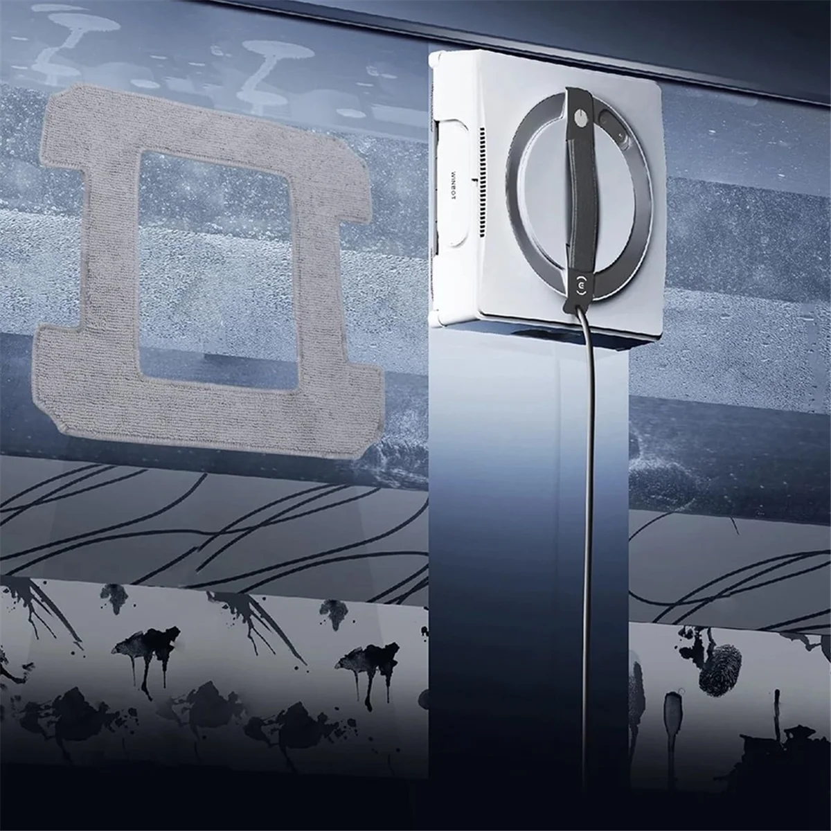 A72P 10 pezzi tampone di pulizia per WINBOT W2 W2OMNI kit di accessori per aspirapolvere pulizia delle finestre tampone di pulizia in microfibra mop